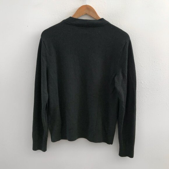 CLUB MONACO 100% Merino Wool Men's Merino Quarter Zip Pullover Sweater Size Larg - Picture 2 of 8